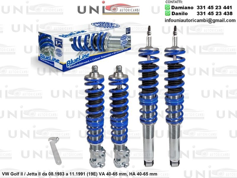 Assetto a Ghiera Regolabile VW Golf II / Jetta II (19E) da 08.1983 a 11.1991