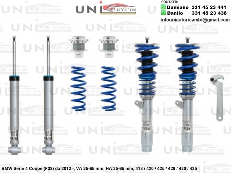 Assetto a Ghiera Regolabile BMW Serie 4 Coupe (F32) 418 / 420 / 425 / 428 / 430 / 435 da 2013 -