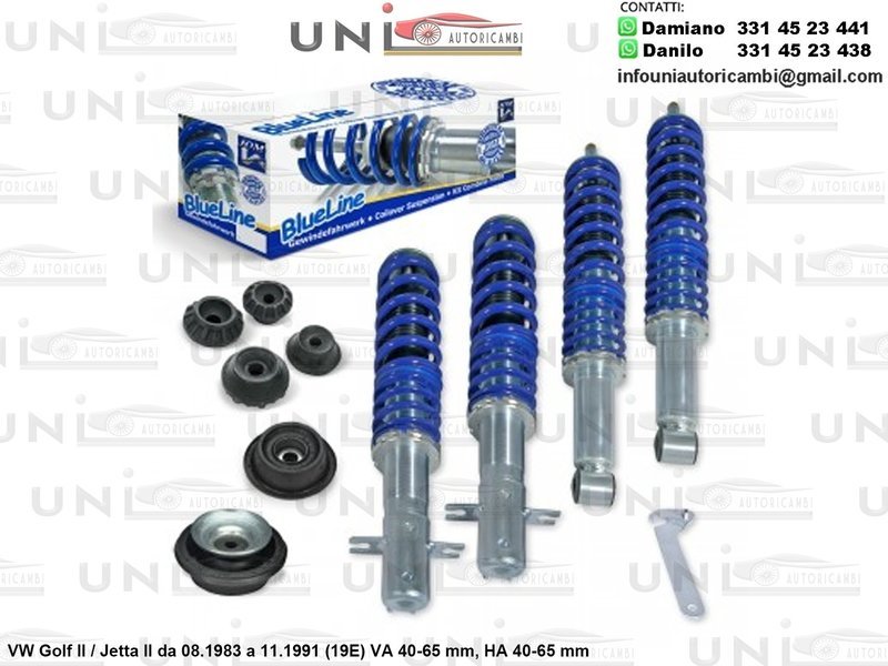 Assetto a Ghiera Regolabile VW Golf II / Jetta II da 08.1983 a 11.1991 (19E)