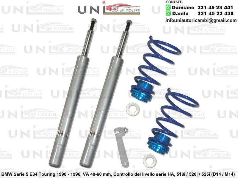 Assetto a Ghiera Regolabile BMW Serie 5 E34 Touring 518i / 520i / 525i (D14 / M14) da 08.1990 - 1996