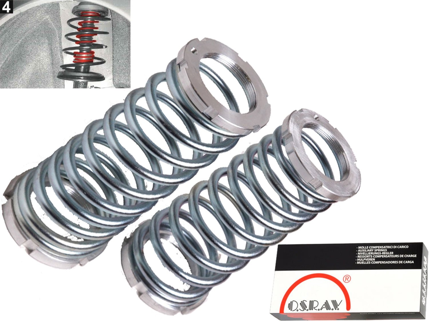 1X Molle da Carico Rinforzate Osrav Alfa Romeo 166 (936) da 10.1998 160KG