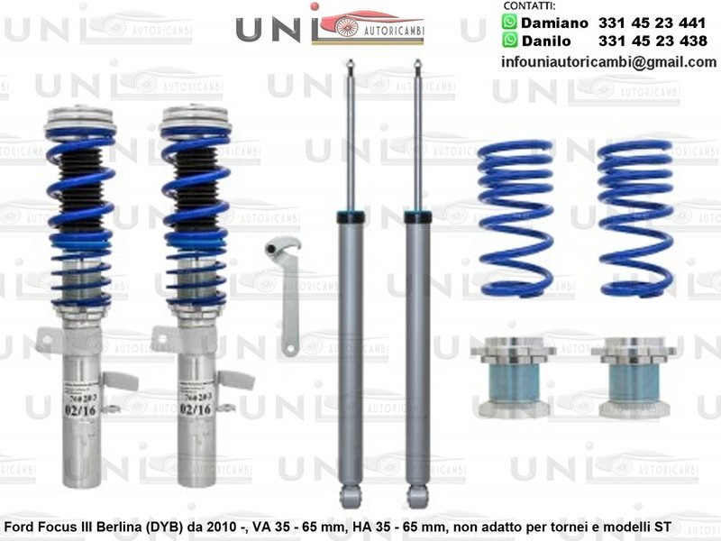 Assetto a Ghiera Regolabile Ford Focus III Berlina (DYB) da 2010 -