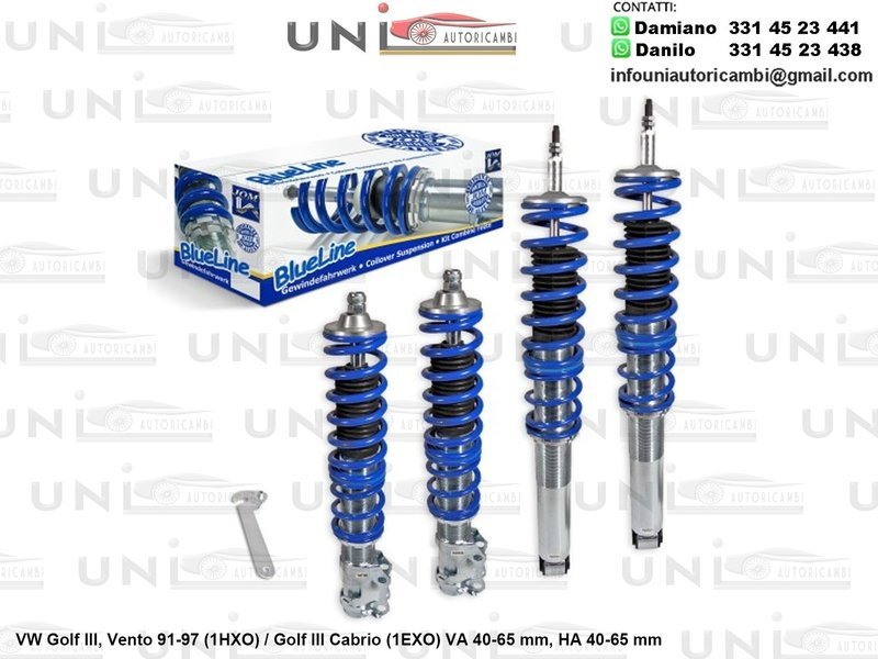 Assetto a Ghiera Regolabile VW Golf lll, Vento 10.1991-09.1997 (1HXO) / Golf lll Cabrio (1EXO)​