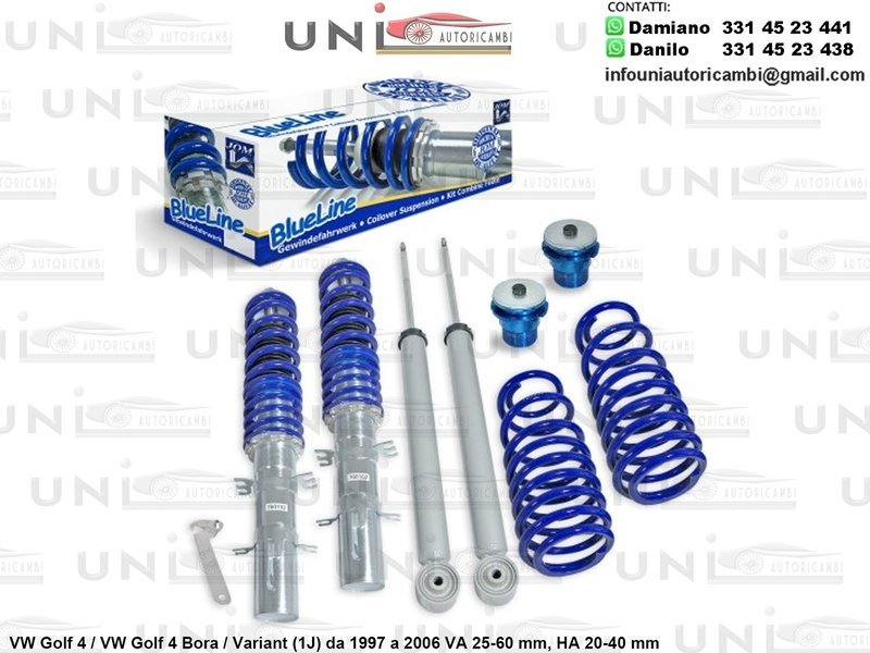 Assetto a Ghiera Regolabile VW Golf 4 / VW Golf 4 Bora / Variant (1J) da 1997 a 2006