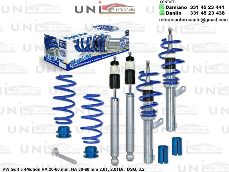 Assetto a Ghiera Regolabile VW Golf 5 / 4Motion 2.0T / 2.0TDi / DSG / 3.2