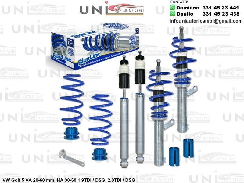 Assetto a Ghiera Regolabile VW Golf 5 1.9TDi DSG / 2.0TDi / DSG