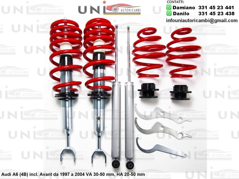 Assetto a Ghiera Regolabile Audi A6 (4B) incl. Avant da 1997 a 2004 non adatto per veicoli con trazione integrale