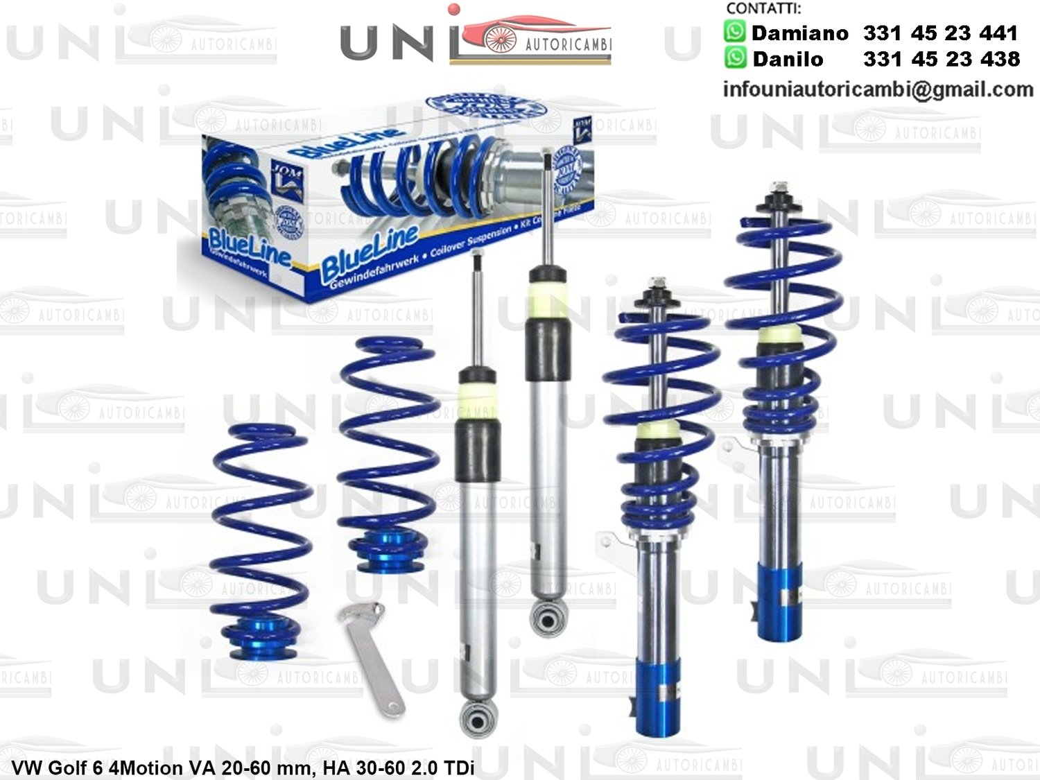 Assetto a Ghiera Regolabile VW Golf 6 4Motion 2.0TDi