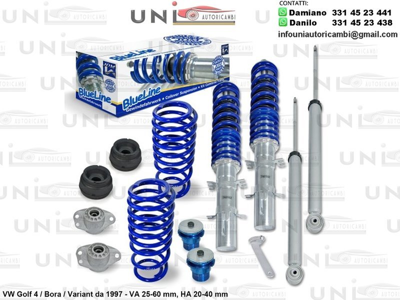 Assetto a Ghiera Regolabile VW Golf 4 / Bora / Variant da 1997 -