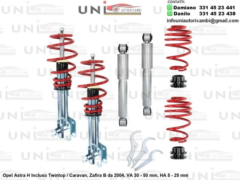 Assetto a Ghiera Regolabile Opel Astra H Incluso Twintop / Caravan, Zafira B da 2004
