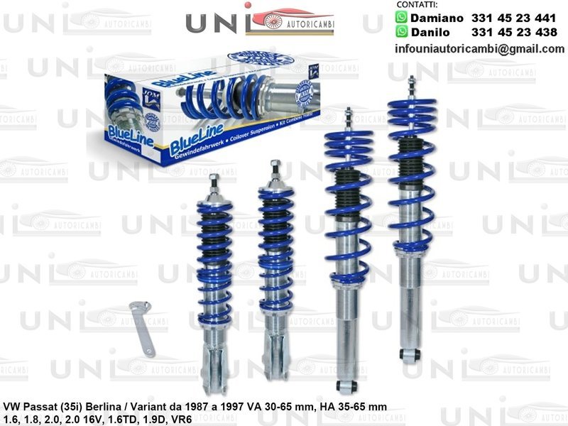 Assetto a Ghiera Regolabile VW Passat (35i) Limo / Variant da 09.1987 a 02.1997 2.0T / 2.0TDi / DSG / 3.2