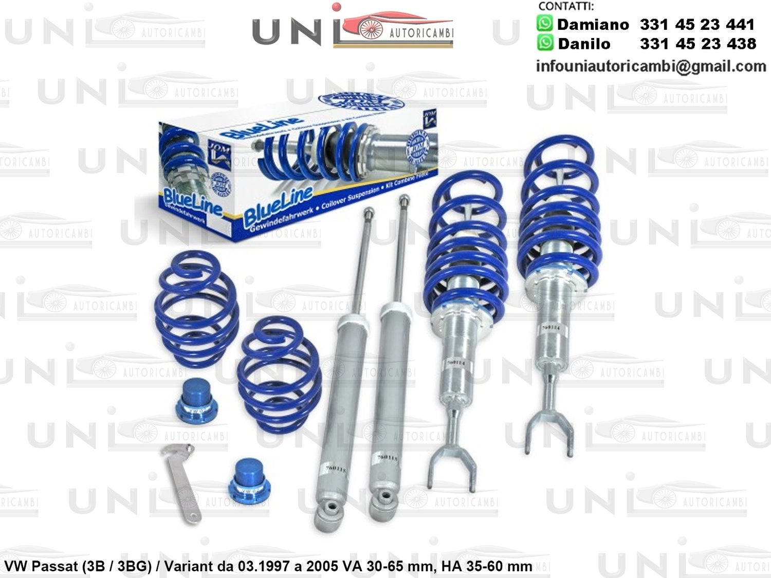 Assetto a Ghiera Regolabile VW Passat (3B / 3BG) / Variant da 03.1997 a 2005