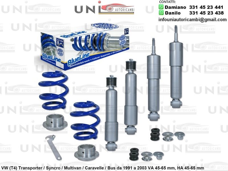 Assetto a Ghiera Regolabile VW (T4) Transporter da 1991 a 2003 / Syncro / Multivan / Caravelle / Bus  ​