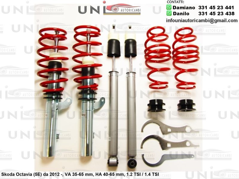 Assetto a Ghiera Regolabile Skoda Octavia (5E) 1.2 TSI / 1.4 TSI da 2012 -