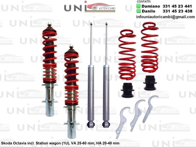 Assetto a Ghiera Regolabile Skoda Octavia incl. Station wagon (1U)