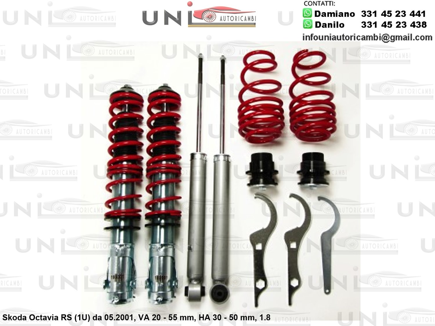 Assetto a Ghiera Regolabile Skoda Octavia RS (1U) 1.8 da 05.2001