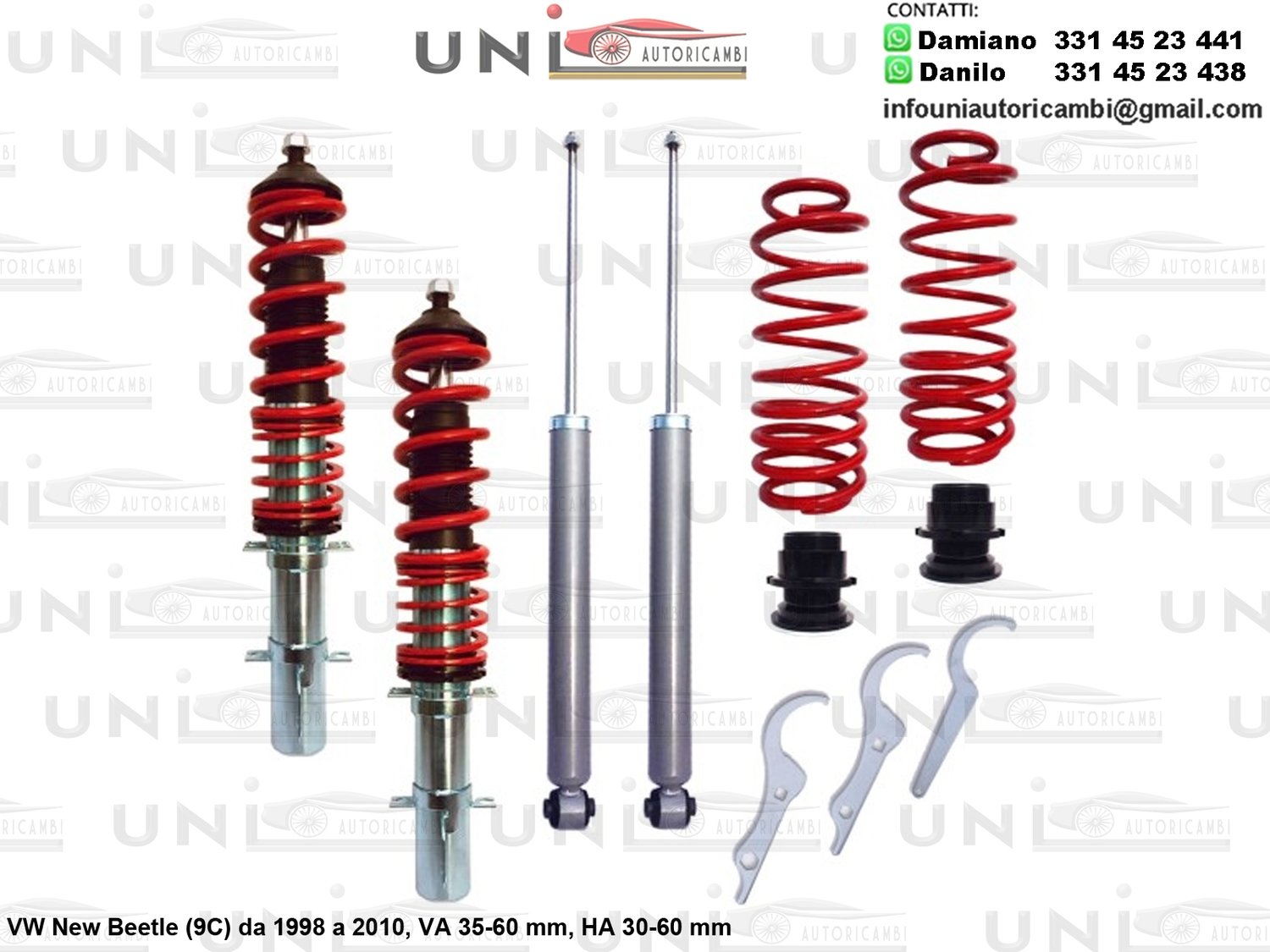 Assetto a Ghiera Regolabile VW New Beetle (9C) da 1998 a 2010