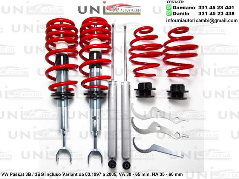 Assetto a Ghiera Regolabile VW Passat 3B / 3BG Incluso Variant da 03.1997 a 2005