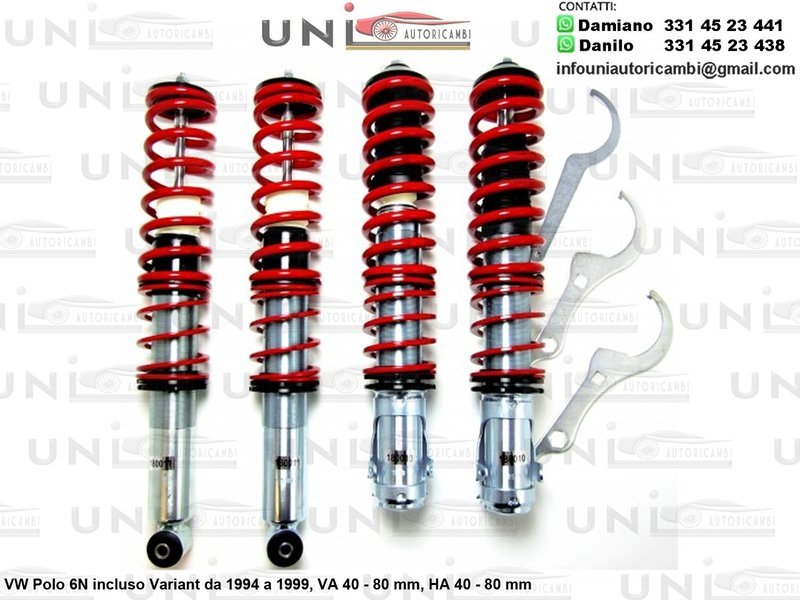 Assetto a Ghiera Regolabile VW Polo 6N incluso Variant da 1994 a 1999