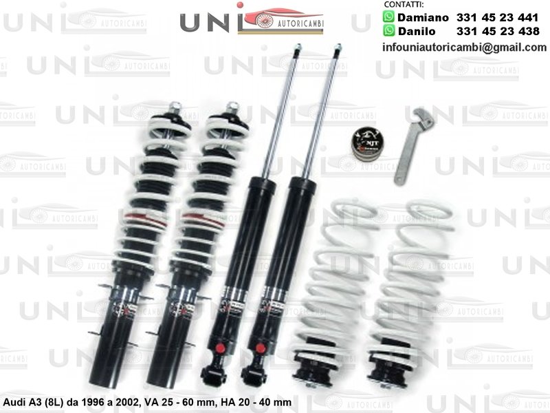 Assetto a Ghiera Regolabile Audi A3 (8L) da 1996 a 2002