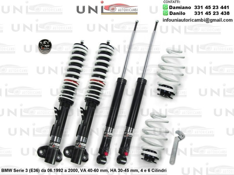 Assetto a Ghiera Regolabile BMW Serie 3 (E36) 4 e 6 Cilindri da 06.1992 a 2000