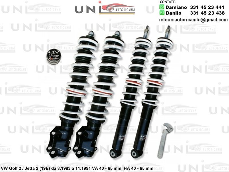 Assetto a Ghiera Regolabile VW Golf 2 / Jetta 2 (19E) da 8.1983 a 11.1991