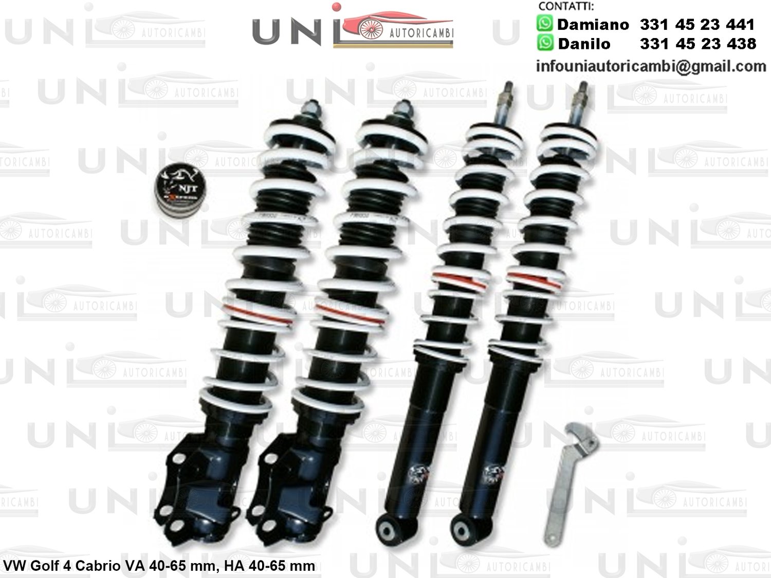 Assetto a Ghiera Regolabile VW Golf 4 Cabrio