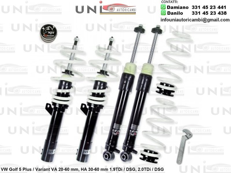 Assetto a Ghiera Regolabile VW Golf 5 Plus / Variant 1.9TDi DSG / 2.0TDi / DSG