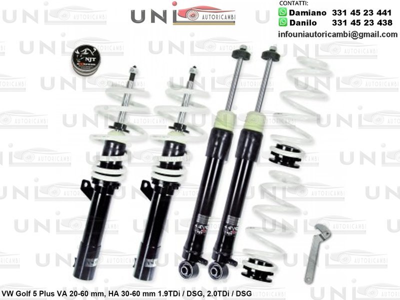 Assetto a Ghiera Regolabile VW Golf 5 1.9TDi DSG / 2.0TDi / DSG