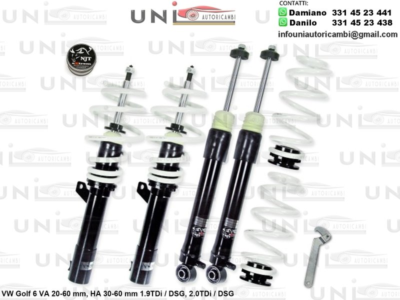 Assetto a Ghiera Regolabile VW Golf 6 1.9TDi DSG / 2.0TDi / DSG