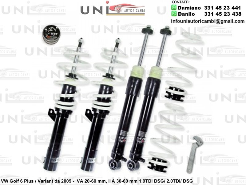 Assetto a Ghiera Regolabile VW Golf 6 Plus / Variant 1.9TDi DSG / 2.0TDi / DSG