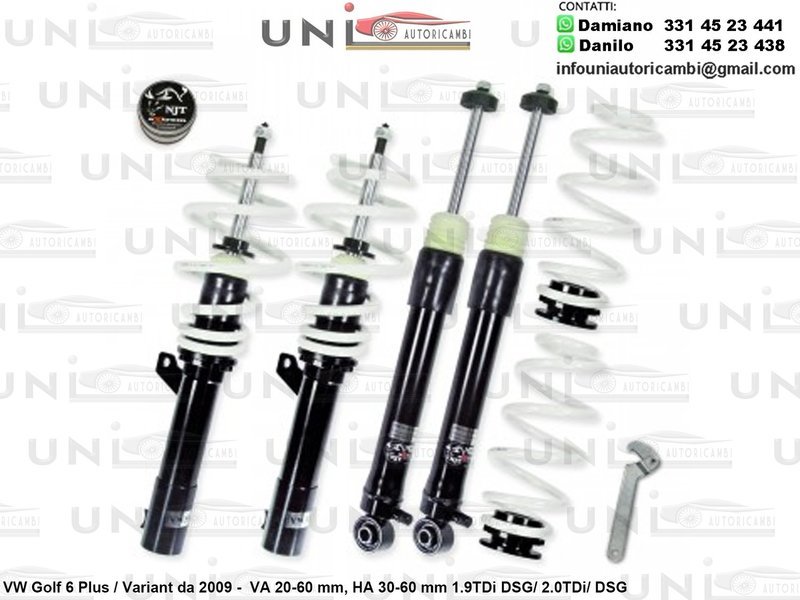 Assetto a Ghiera Regolabile VW Golf 6 Plus / Variant 1.9TDi DSG / 2.0TDi / DSG