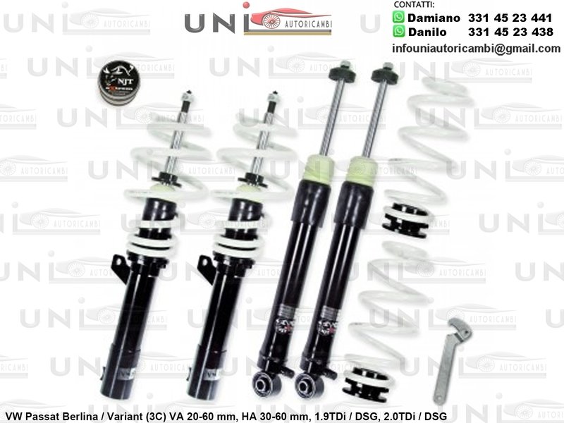 Assetto a Ghiera Regolabile VW Passat / Variant 3C 1.9TDi DSG / 2.0TDi / DSG