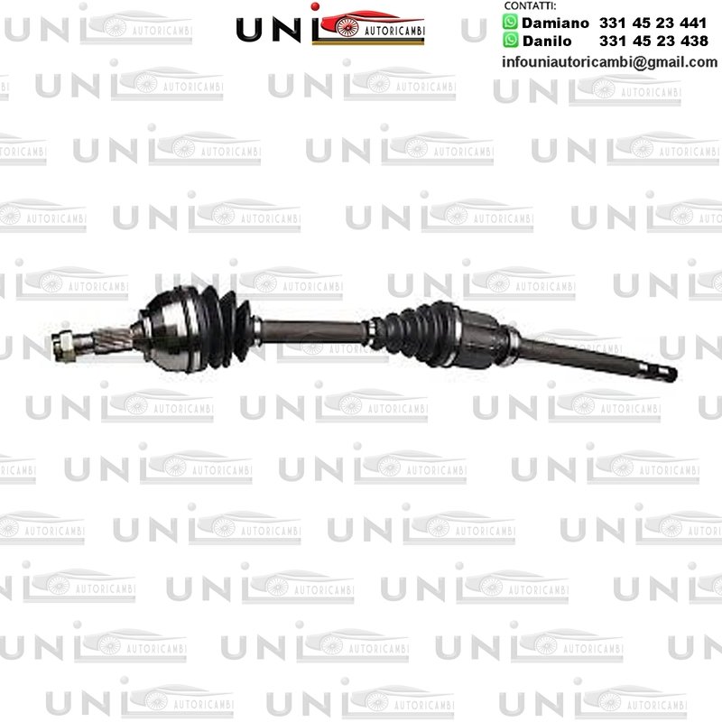 Albero motore / Semiasse ANTERIORE SINISTRO SX CITROEN ZX / BERLINGO DA 1996 - / BX DA 1986 - / XSARA DA 1997- / ZX DA 1991 PEUGEOT​ RANCH ​ / GRAND RAID​ / PARTNER​ / URBANA ​ DA 1996-