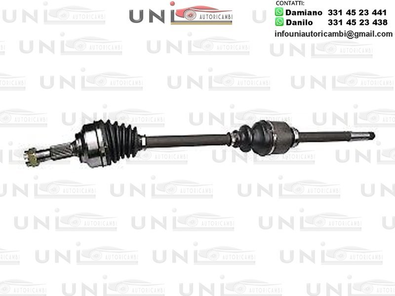 Albero motore / semiasse ANTERIORE DESTRO DX CITROEN JUMPY / DISPATCH DAL 2007-  FIAT SCUDO DAL 2007 - PEUGEOT 407 DAL 2004- / EXPERT DAL 2007-