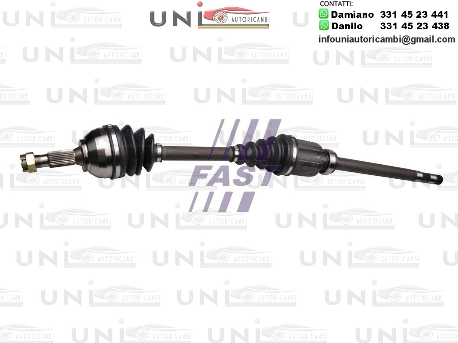 Albero motore / semiasse ANTERIORE DESTRO CITROEN JUMPY dal 2007 / FIAT SCUDO DA 2007 / PEUGEOT EXPERT DAL 2007