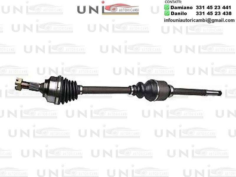 Albero motore / semiasse ANTERIORE DESTRO DX CITROEN C4 DA 2004-/ BERLINGO DA 2008- PEUGEOT 307/406 DAL 2000- / GRAND RAID​  / PARTNER ​/RANCH​ DAL 2008-​
