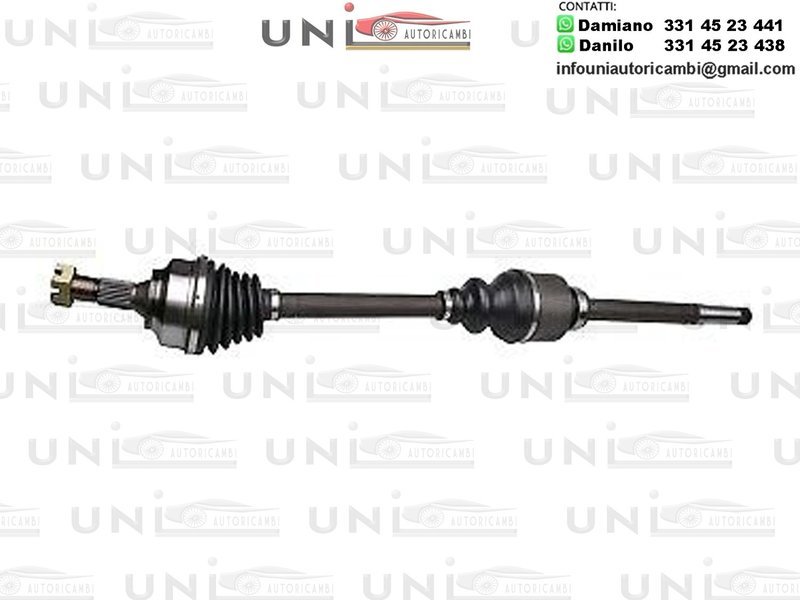 Albero motore / semiasse ANTERIORE DESTRO DX CITROEN C4 DA 2004-/ BERLINGO DA 2008- PEUGEOT 307/406 DAL 2000- / GRAND RAID​  / PARTNER ​/RANCH​ DAL 2008-​