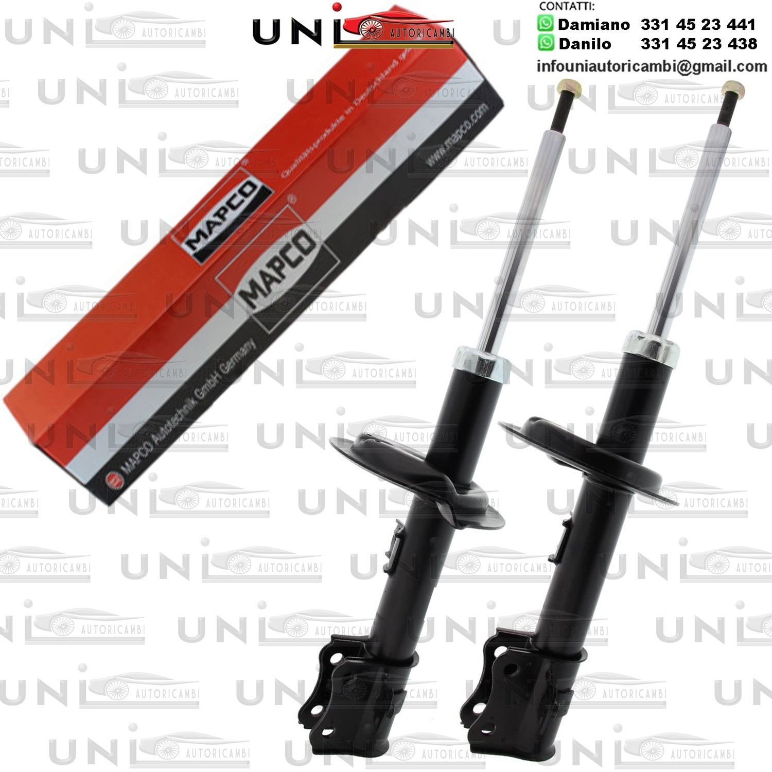 2 Ammortizzatori Anteriori Rinforzati a Gas Opel Agila (B)​ da 04.2008 a -​