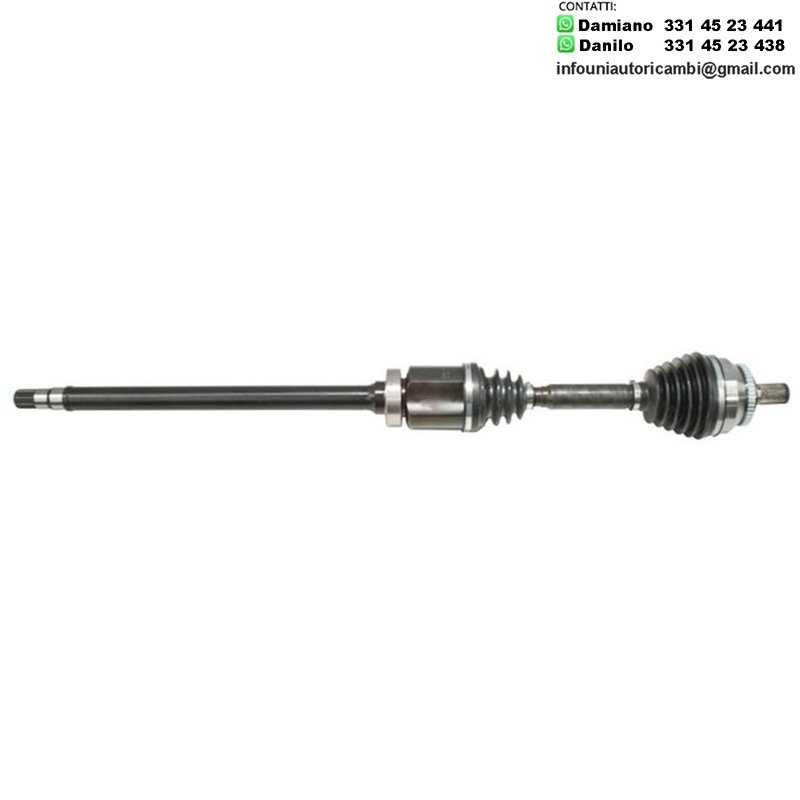 1 SEMIASSE / ALBERO MOTORE CAMBIO AUTOMATICO ASSALE ANTERIORE DX PER: VOLVO S60 DAL 2000- / V70 II STATION WAGON