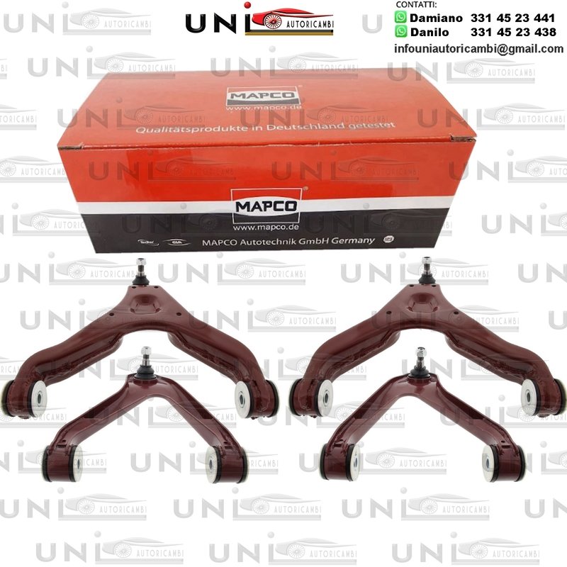 Kit 2 Bracci Anteriore Oscillanti 4 Pezzi Mapco Iveco Daily III da 1999 /  Iveco Daily ​IV da 2006 / Iveco Daily V da 2011