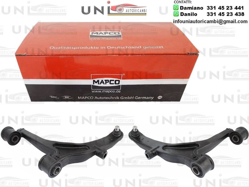 Kit 2 Bracci Anteriori Oscillanti Pezzi Mapco Nissan Interstar da 2002 / Opel Movano da 1998 / Renault Master II da 1998 / Vauxhall Movano Mk I da 1998