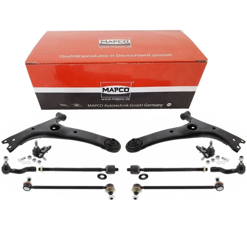 Kit 8 Bracci Anteriori Oscillanti Rinforzati Mapco Toyota RAV 4 II da 2000 a 2005