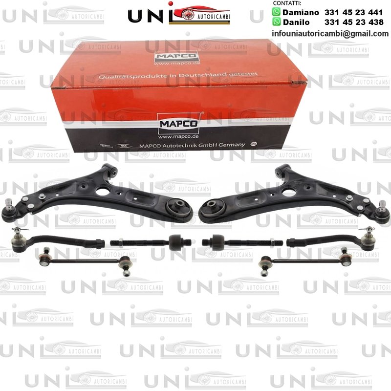 Kit 8 Bracci Anteriori Oscillanti Rinforzati Mapco Hyundai i30 (GD)​ da 2011 / Kia Cee'd​ (JD)​ da 2012​ / Kia Cee'd​ Sportswagon (JD)​ da 2012