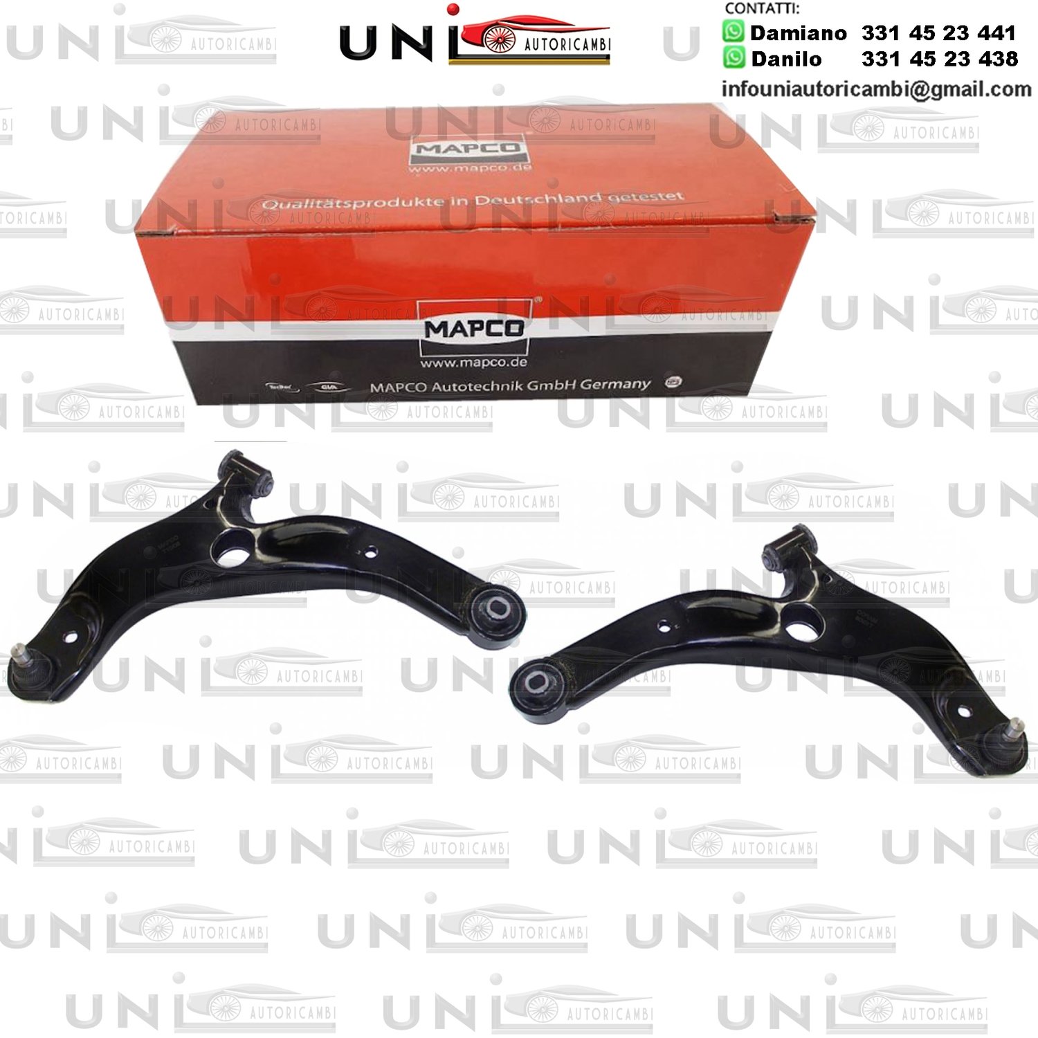 Kit 2 Bracci Anteriori Oscillanti RINFORZATI Mapco Mazda ​323 F VI (BJ)​ da 1998 / ​Mazda ​​323 S VI (BJ)​ da 1998