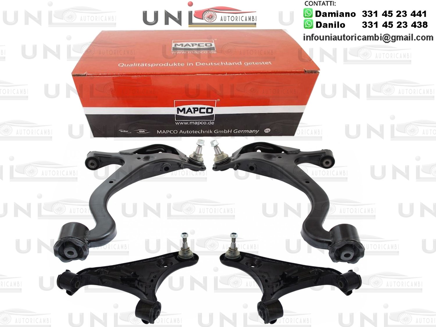Kit 4 Bracci Oscillanti Anteriori RINFORZATI Mapco Land Rover Discovery​ III (LA_)​ da 2004