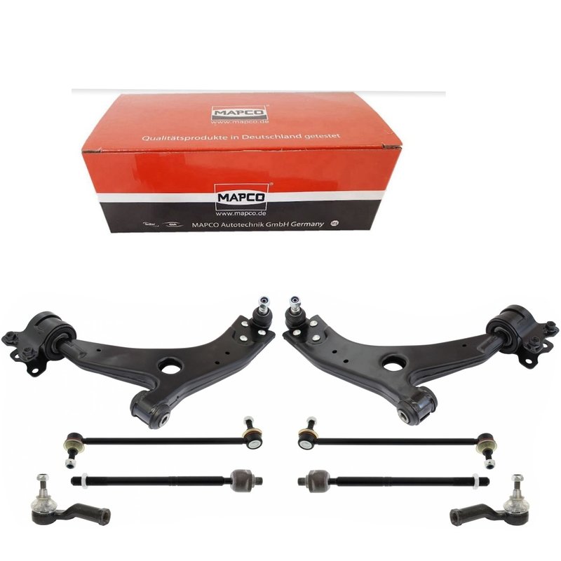 Kit 8 Bracci Anteriori Oscillanti Anteriori Rinforzati Mapco Ford Focus C-Max​ da 2003 / Focus​ II (DA_)​ da 2004 / Volvo C30 da 2006 / C70 II Cabriolet​ da 2006 / S40 II (MS) da 2004 / V50 da 2004​