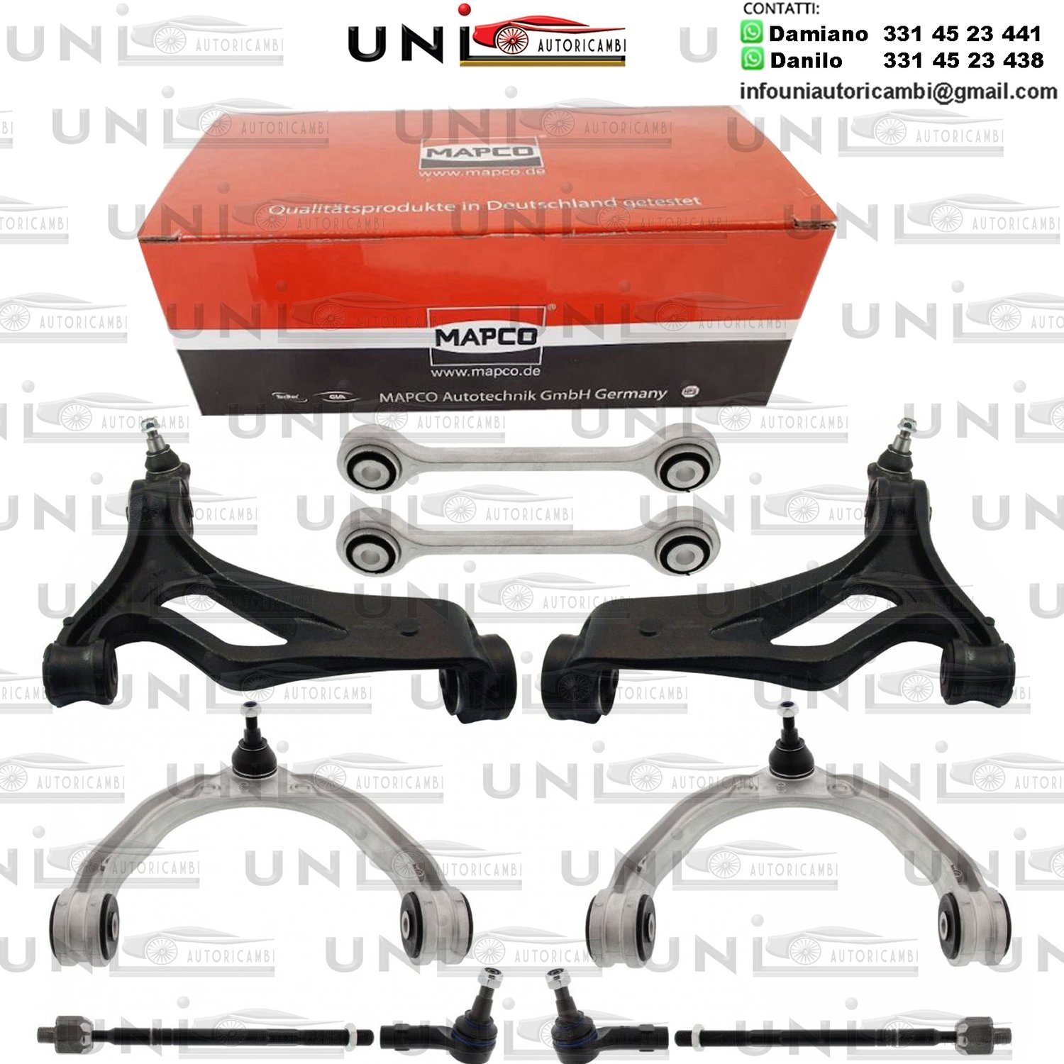 Kit 10 Bracci Anteriori Rinforzati Mapco Porsche Cayenne (9PA)​ da 2002 / ​VW Touareg (7LA, 7L6, 7L7)​ da 2002