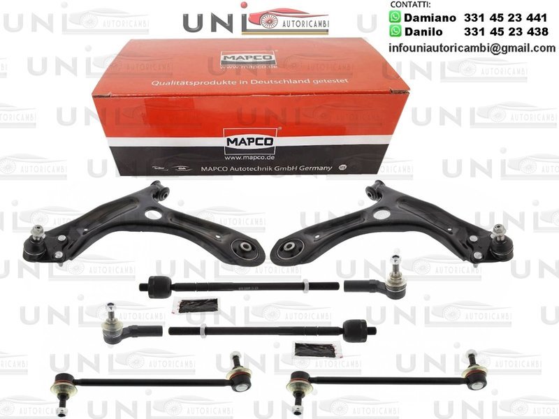 Kit 8 Bracci Anteriori Oscillanti RINFORZATI Mapco Seat Mii (KF1_)​ da 2011 / Skoda Citigo da 2011 / VW Up da ​2011