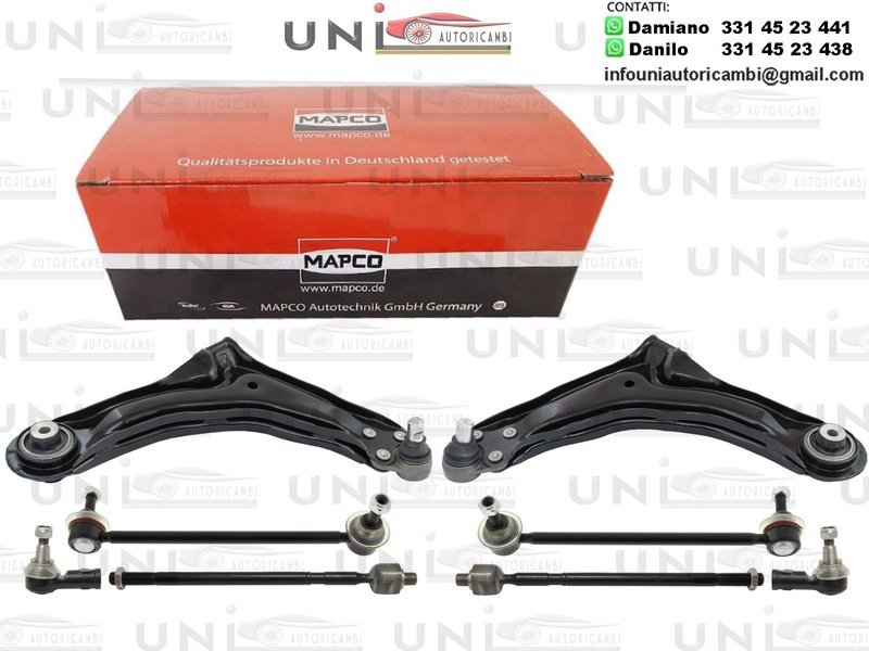 Kit 8 Bracci Oscillanti Anteriori Rinforzati Mapco Mercedes - Benz Classe V (638/2)​ da 1996 / Vito Autobus (638) da 1996 / Vito​ Furgonato (638)​ da 1997